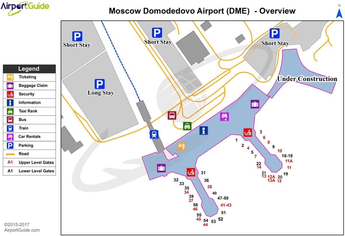 Domodedovo zemljevid