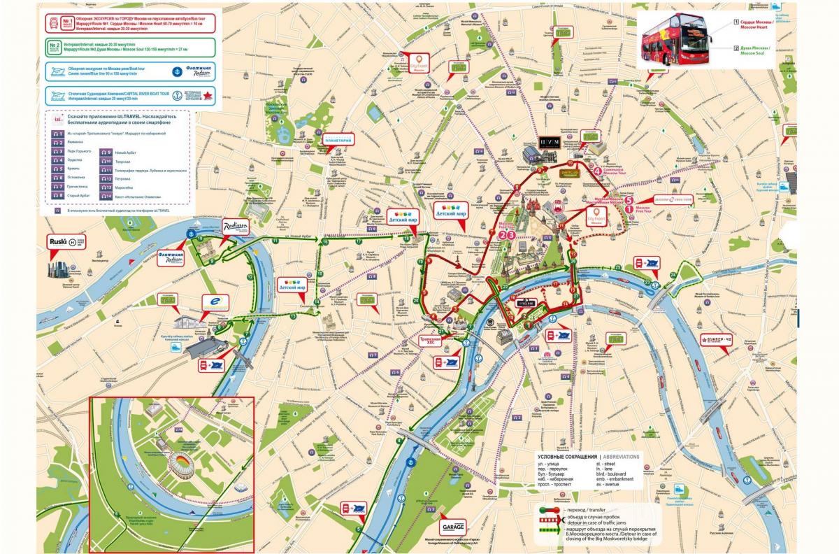 Moskva avtobus zemljevid