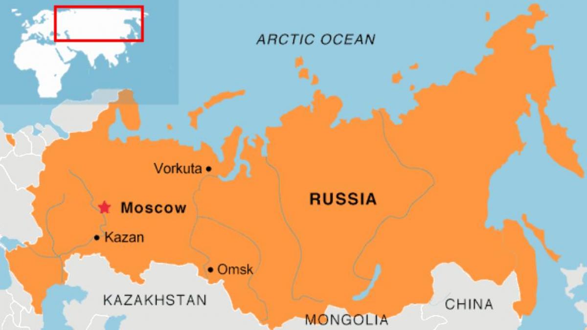 Moskva lokacije na zemljevidu