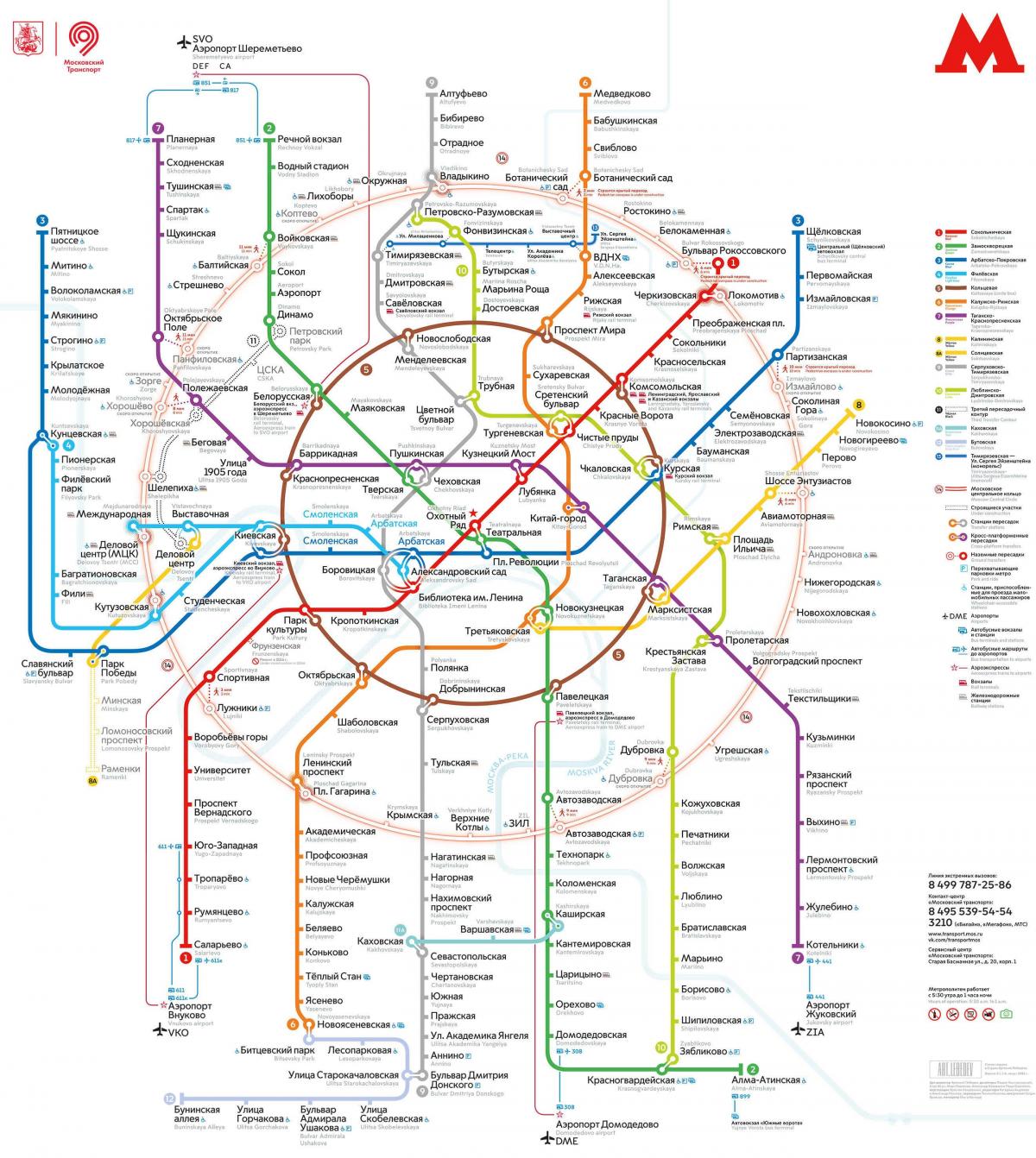 Moskva prevoz zemljevid