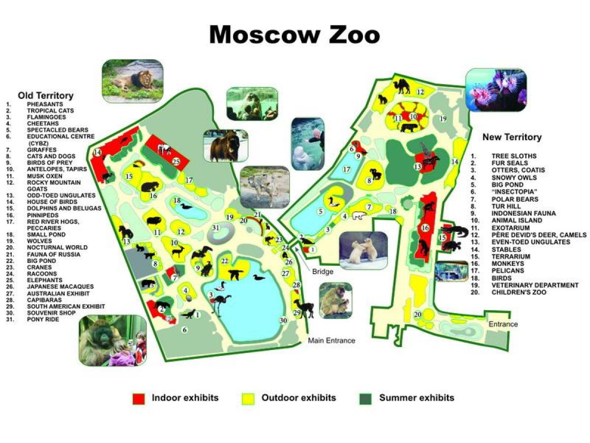 zemljevid Moskvi živalskem vrtu