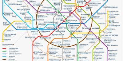 Podzemna železnica (Moskva zemljevid