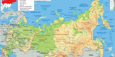 Rusija Moskva zemljevid