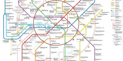Moskva prevoz zemljevid