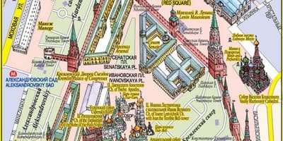 Rdeči trg Moskvi zemljevid