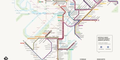 Zemljevid Moskvi tramvaj
