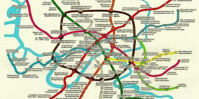 Moskva železniškega zemljevid