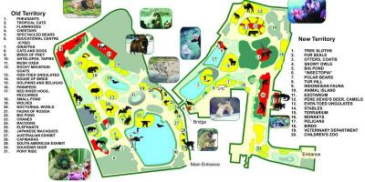 Zemljevid Moskvi živalskem vrtu
