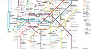 Zemljevid Moskovski metro